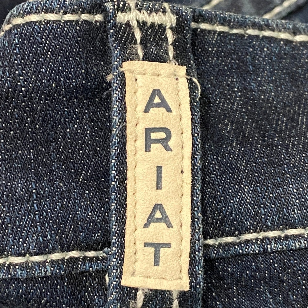 NWOT Ariat Women's R.E.A.L. Mid Rise Entwined Boot Cut Jeans 16WL Western - Picture 7 of 11
